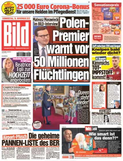 Bild Zeitung November 2021