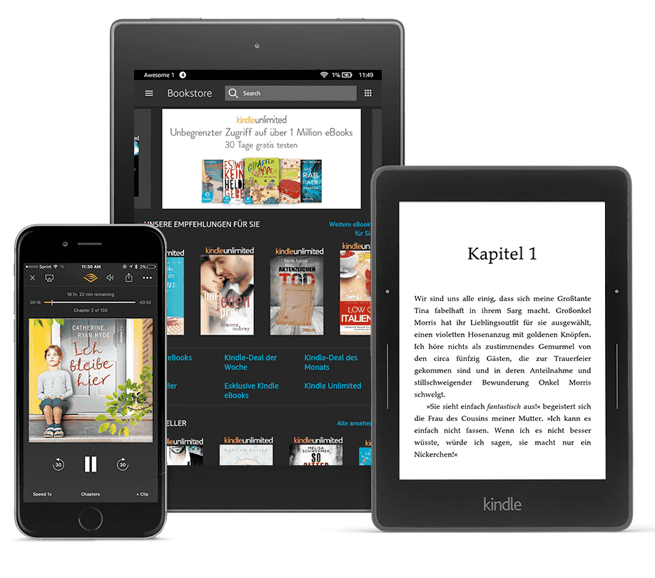 kindle unlimited Geräte