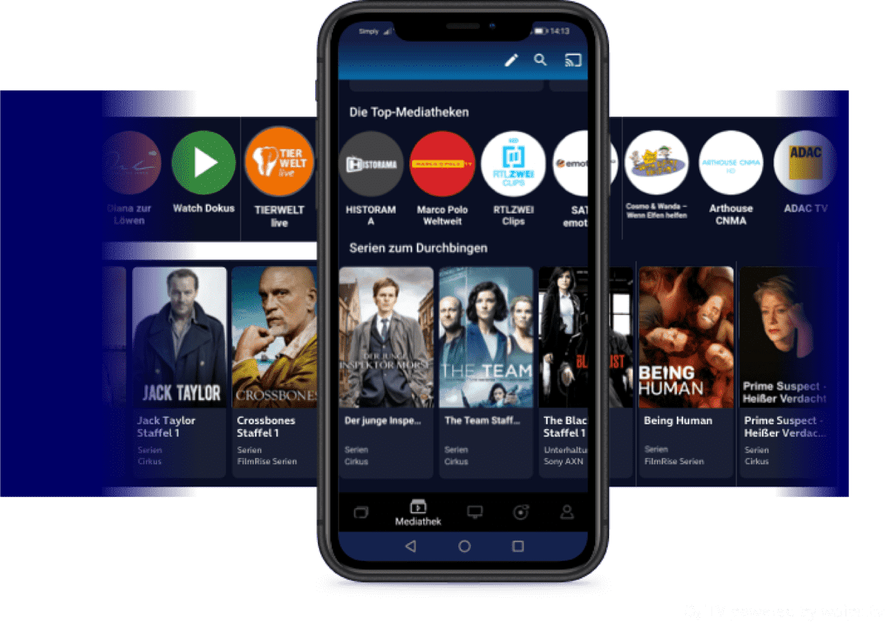 o2 TV App Handy