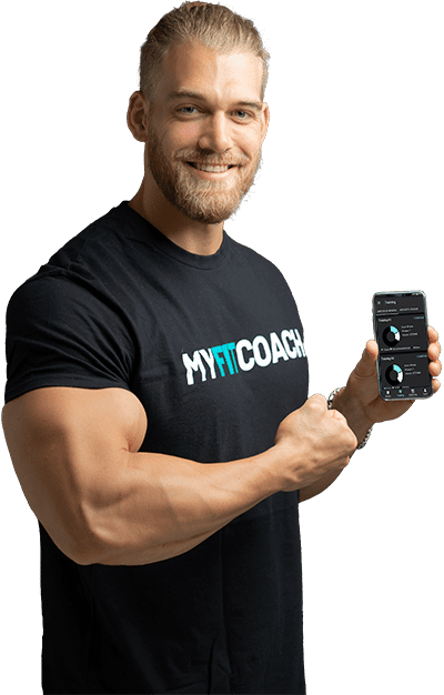 Mischa mit Handy MyFitCoach