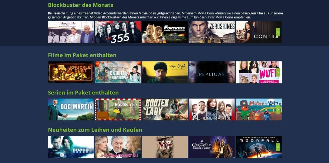 freenet Video Inhalte