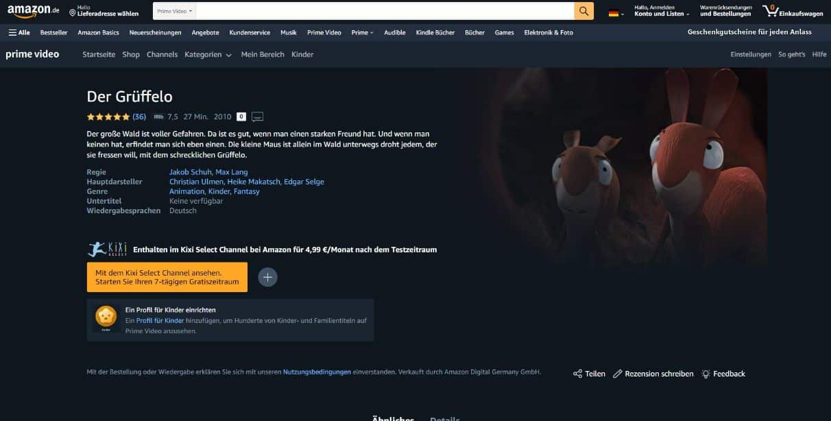 Der Grüffelo Film kostenlos anschauen