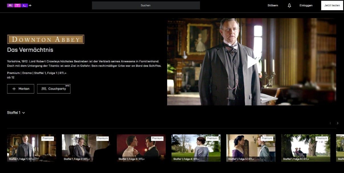 Downton Abbey kostenlos ansehen