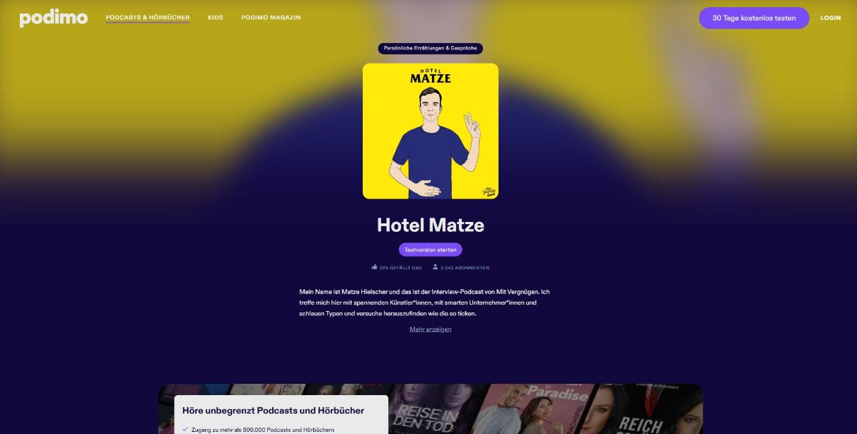Hotel Matze Podcast kostenlos