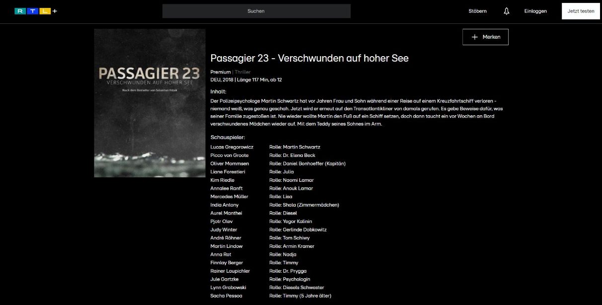 Passagier 23 ganzer Film deutsch kostenlos