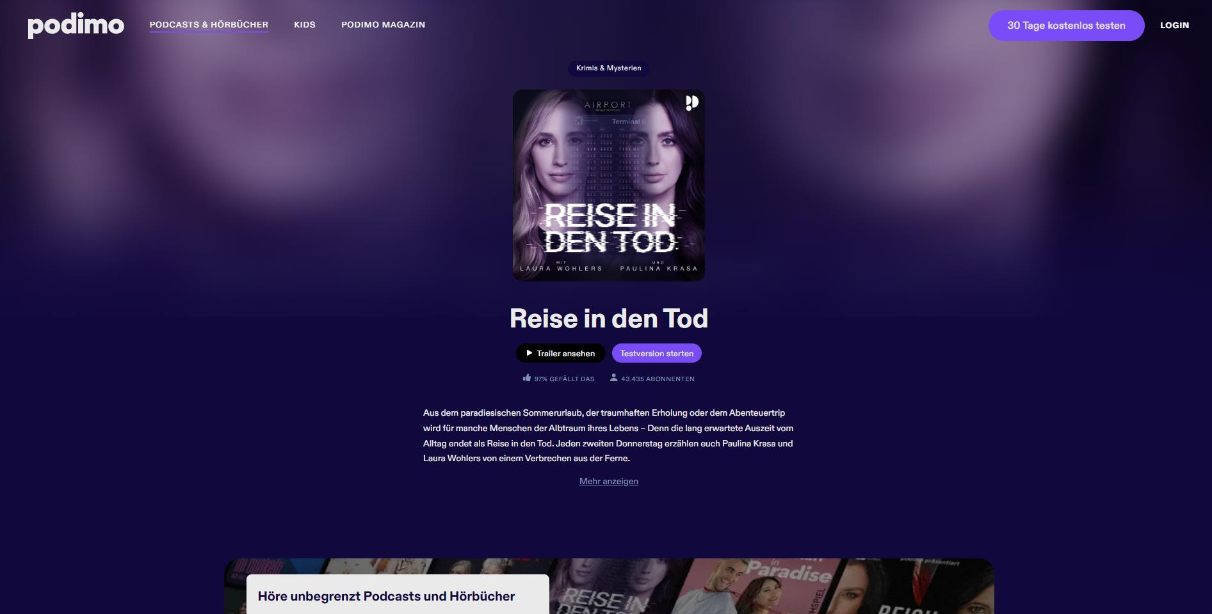 Reise in den Tod Podcast kostenlos