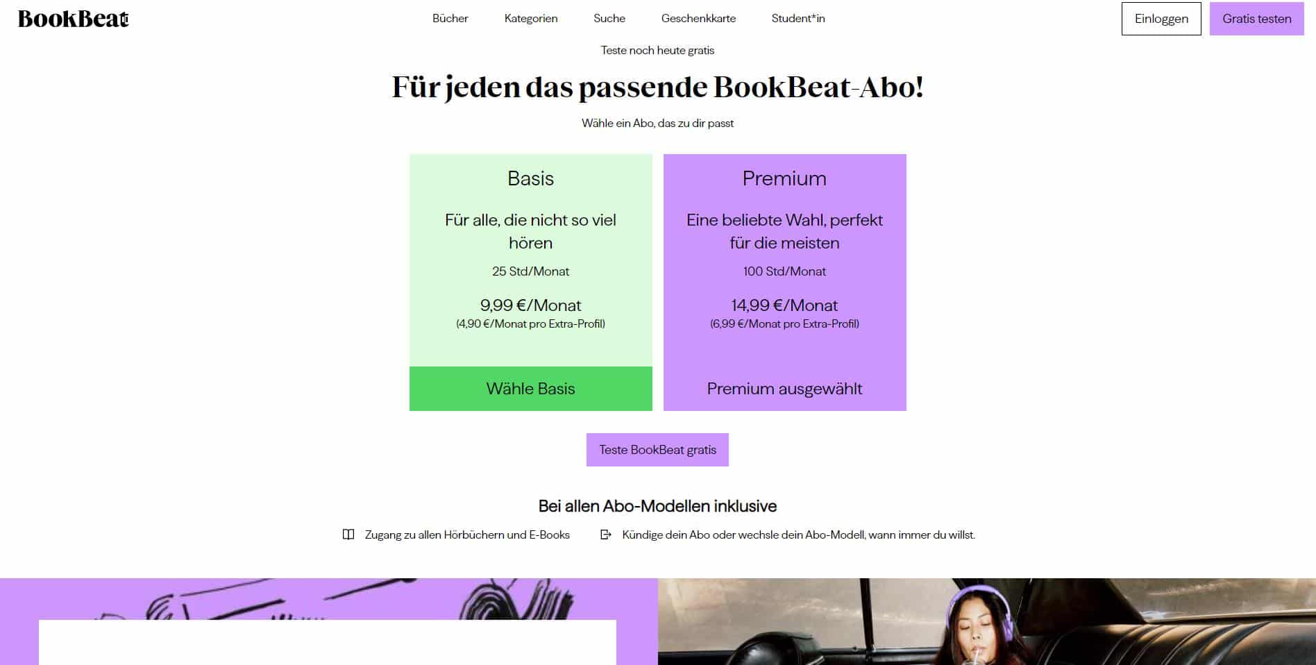 BookBeat Kosten