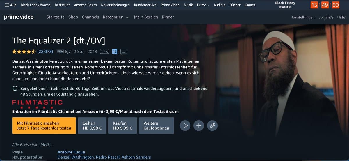 The Equalizer 2 kostenlos anschauen
