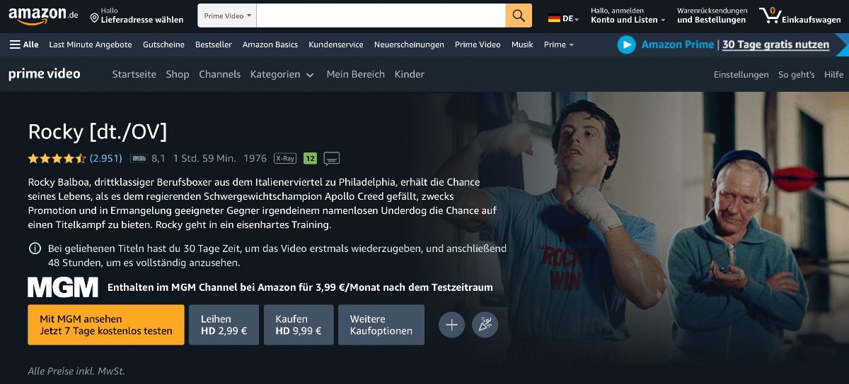 Rocky 1 ganzer Film auf Deutsch kostenlos