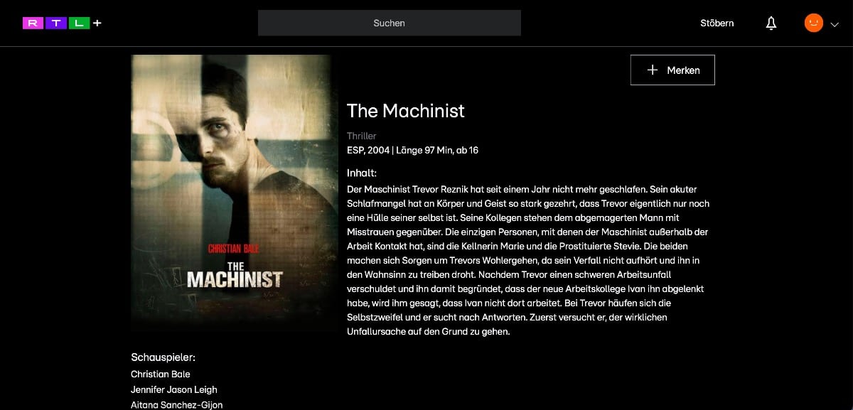 The Machinist kostenlos anschauen