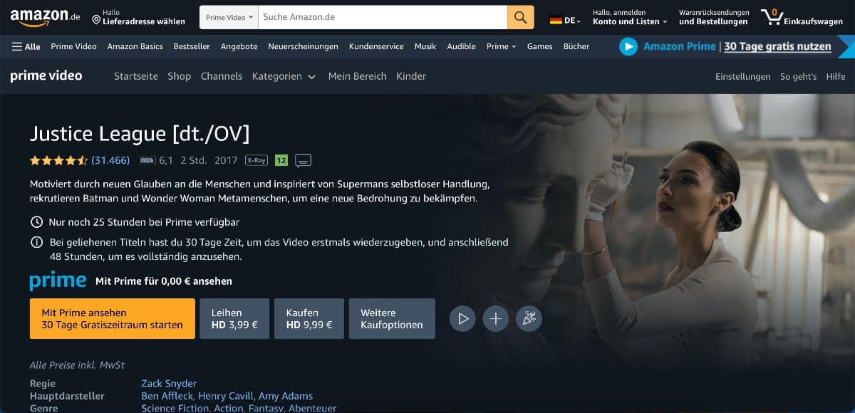 Justice League Stream kostenlos