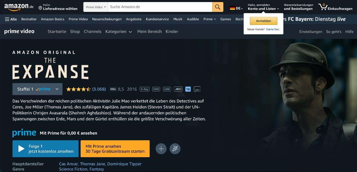 The Expanse Stream kostenlos