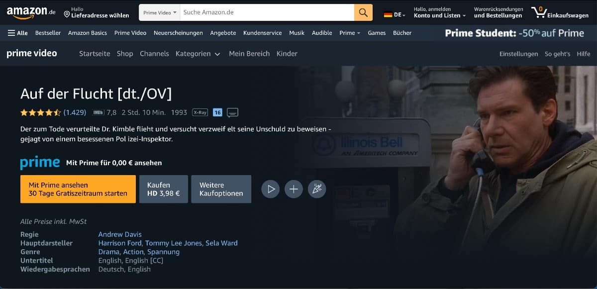 Auf der Flucht Stream kostenlos