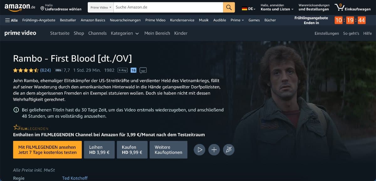 Rambo 1 ganzer Film auf Deutsch kostenlos