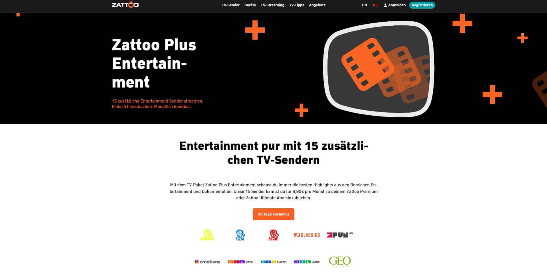 Zattoo Plus RTL