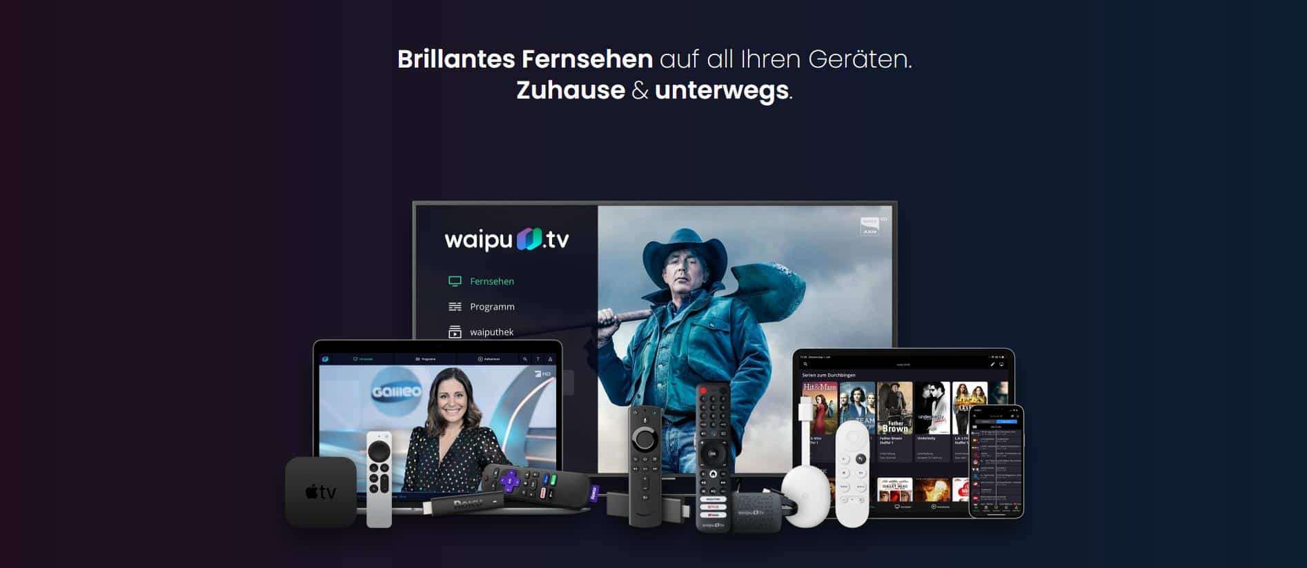 Waipu.tv Geräte