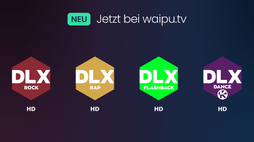 Jetzt 4 neue Sender bei waipu.tv