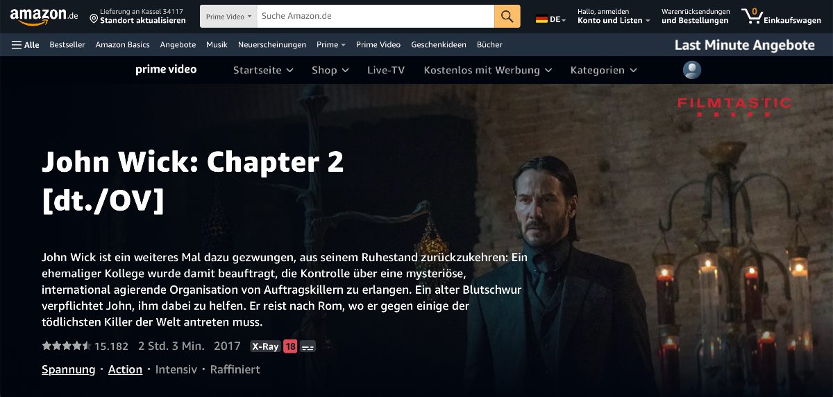 John Wick: Chapter 2 kostenlos streamen